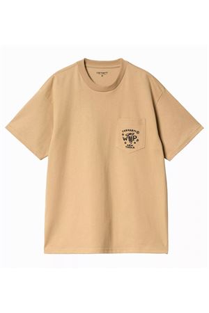 T-shirt in jersey di cotone beige CARHARTT WIP | I0344070IA
